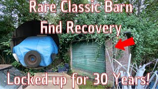 Barn Find Recovery, I Bought & Recovered A Rare Classic Car Locked Up For 30 Years!!