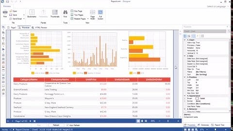 Reporting Tool: Infographic Tools and List of Products in Stimulsoft Reports - [Shot on v2016.1]