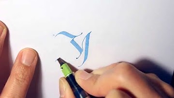 Parallel Pen Calligraphy - Y