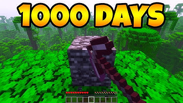 Breaking Bedrock in Minecraft FOR 1,000 DAYS (World Record)
