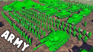 BIGGEST Army Men Force EVER! (Army Men of War - Toy Soldiers Green vs Tan Part 3)