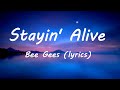 Capture de la vidéo Bee Gees Stayin' Alive   Lyrics