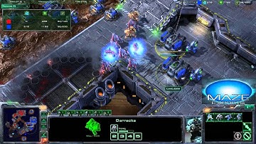 Maze Esports - 1v1 - Terran Harass and Nuke - PvT Part 2/2