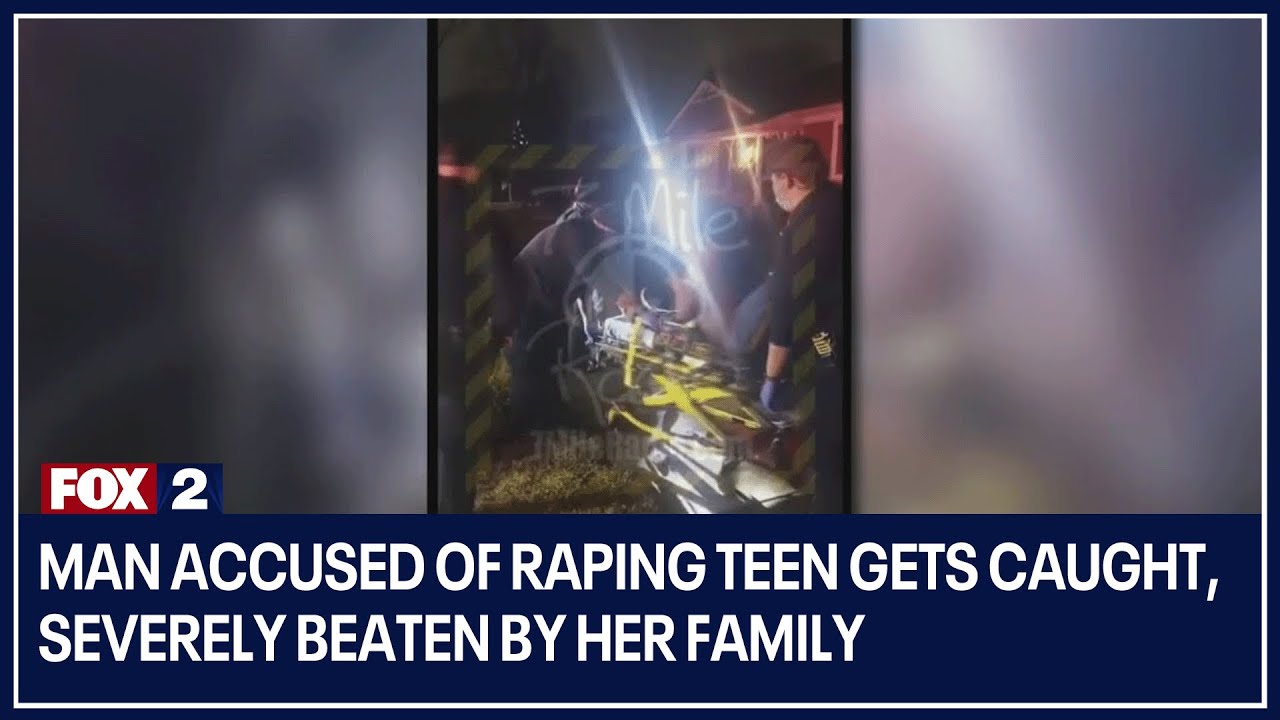 ⁣Man accused of raping teen gets caught, severely beaten by her family