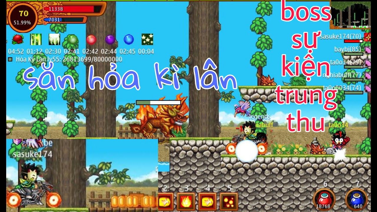 ►Ninja School Online►Săn Boss Hỏa Kì Lân Sự Kiện Trung Thu 2020 !