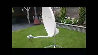 Schotel zoekt zelf de juiste satelliet op. Geen gehannes meer met zoeken.