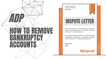 ADP Dispute Sample Letter – Remove Bankruptcy from Credit Report (iDispute Credit Repair Template)
