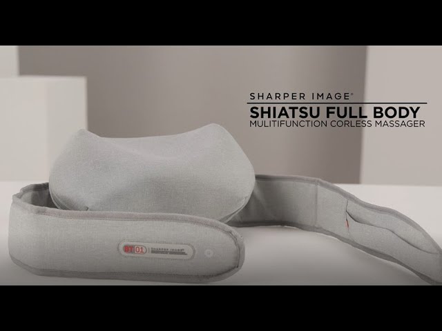 Sharper Image® Shiatsu Full Body Multifunction Cordless Massager for Neck  and Back, Relaxation and Calming Sensation 