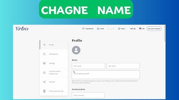 How to change Name in Vrbo