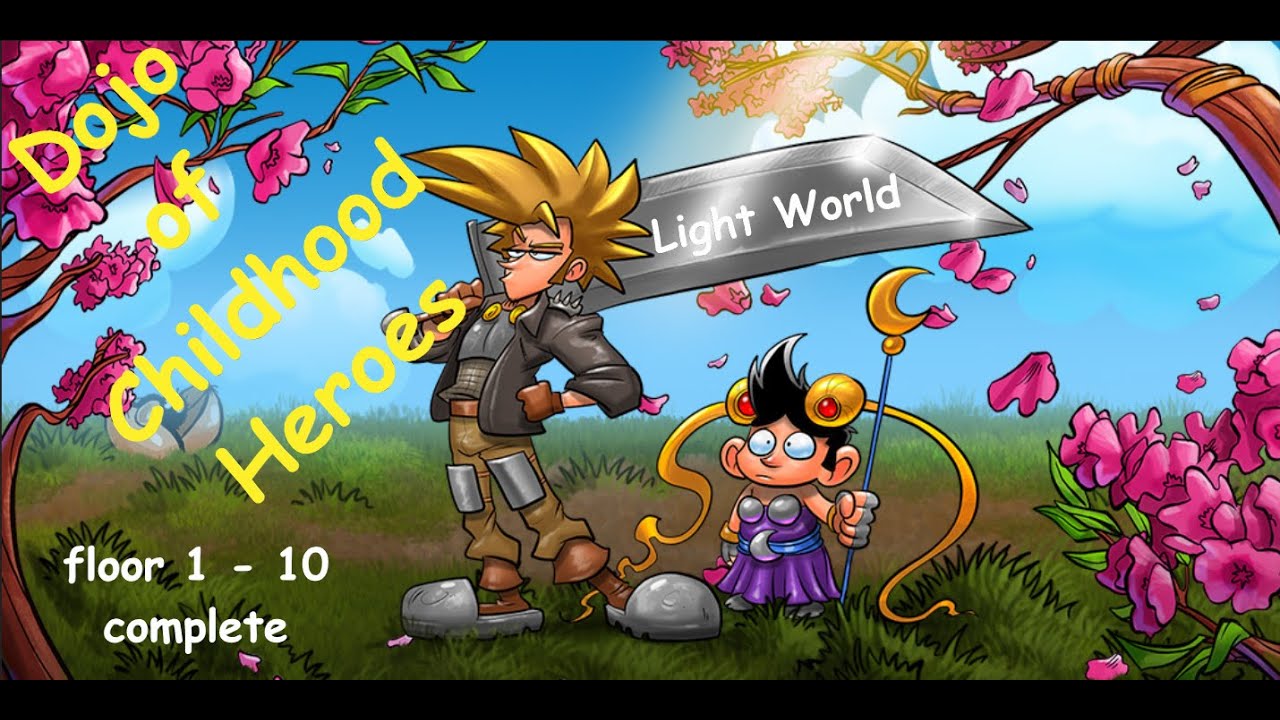 Shakes & Fidget Dojo of Childhood Heroes - Light World - complete new dungeon achievement -
