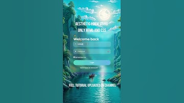 Aesthetic Glassmorphism Login & Signup Form | UI Showcase #shorts