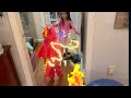 Kids Dinosaur and Princess Battle with Magic