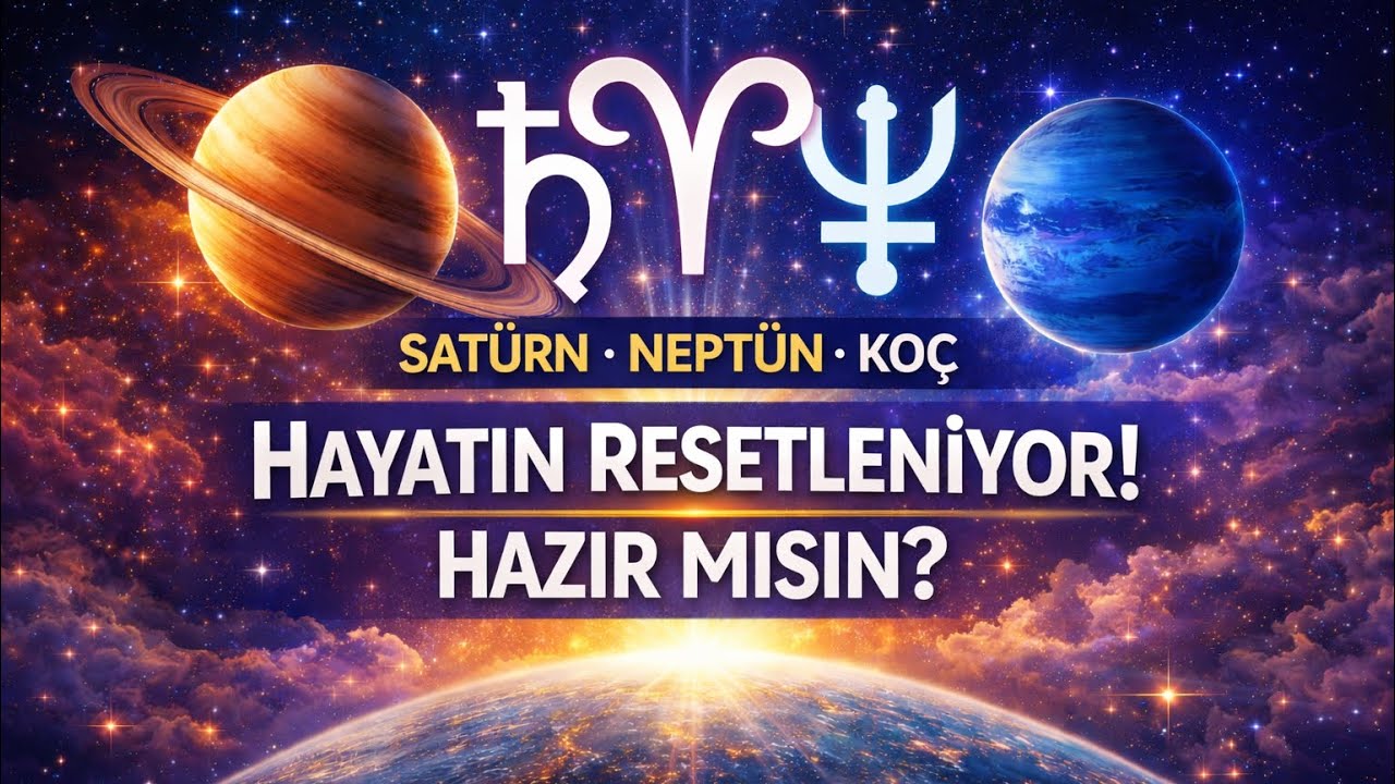 HAYATIN RESETLENİYOR! HAZIR MISIN? | SATÜRN NEPTÜN KOÇ KAVUŞUMU | Yükselenlere Etkileri