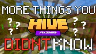 I Bet You DIDNT Know These Things About The Hive... (Minecraft Bedrock)