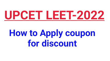 How to apply Coupon Discount for buy UPCET LEET 2022  Batch @PolytechnicPathshala