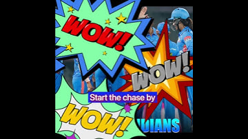 UPW vs MI-W wpl highlights#wpl #wpl2023 #wplt20 #womensipl2023 # mumbaiindians #alyssahealy#shorts