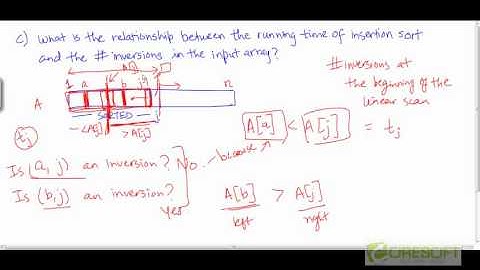 Problem: Inversions and insertion sort