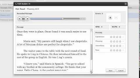 How to Score Fluency with Online Recordings and Rubrics