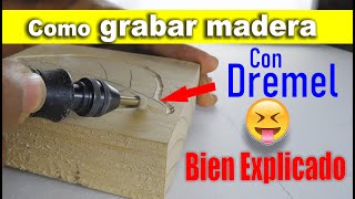 Como grabar madera | fácilmente | bien explicado ✔