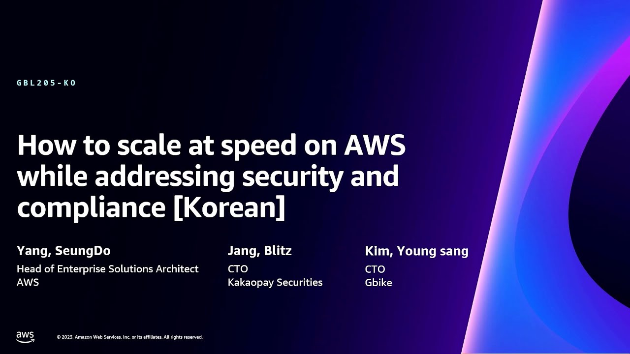 AWS re:Invent 2023 - How to scale at speed on AWS while addressing ...