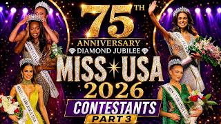 👑 Road to the Crown: Miss USA 2026 Contestants | 75th Anniversary Edition 1952-2026 (Part 3)