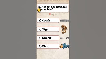 What has teeth but cannot bite? #english #quiz #gkchallenge
