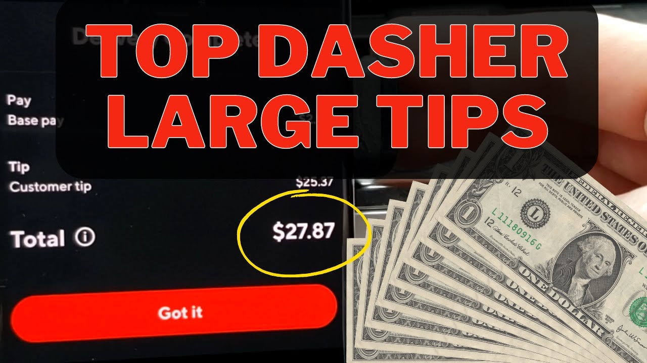 Getting huge tips with DoorDash's Top Dasher YouTube