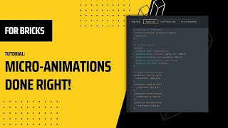 Micro-animations done right with Bricks