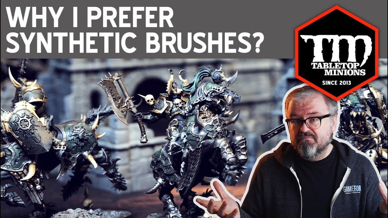 Prince August quality synthetic brushes for painting models and miniatures