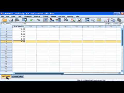 Basic Introduction to SPSS (part 1)