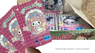 Openin Sanrio card packs!❤️🍓✨ (from aliexpress