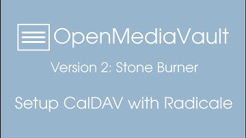 Setting up radicale (caldav server) in openmediavault