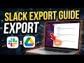 How to transfer Slack workspace data with Slack export and Google Drive - Complete Guide
