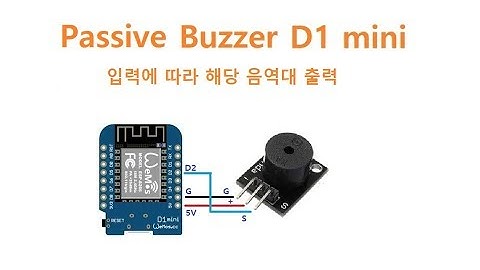 부져 Passive Buzzer Arduino D1-mini [두원공과대학교 AI융합과 김동일교수] 3.0.2