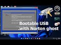 To create USB boot with Norton ghost 15.