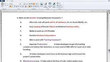 HIBERNATE TUTORIAL WHAT ARE BENEFITS OF HIBERNATE FRAMEWORK
