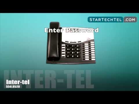 How To Change The Display Name On The Inter-tel Axxess 550.8520 Phone - YouTube