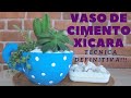 Como fazer Vaso de Cimento Xícara - TÉCNICA DEFINITIVA!!!