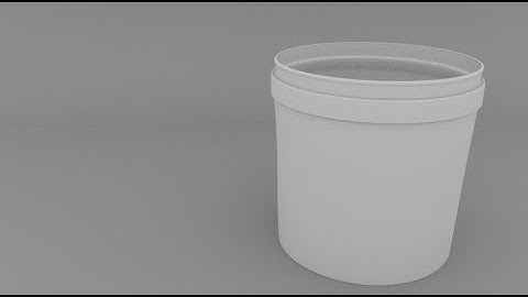 Modeling of 3D Bucket in Autodesk MAYA