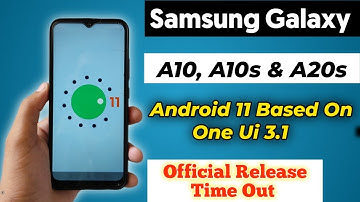 Samsung Galaxy - A10, A10s, A20s Android 11 Update Based On One Ui 3.1 Official Release Date Out