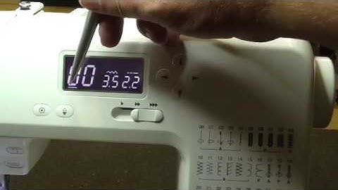 Selecting Stitches on the Janome DC2150