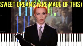 Sweet Dreams (Are Made Of This) - Eurythmics [Synthesia Piano Tutorial] screenshot 3
