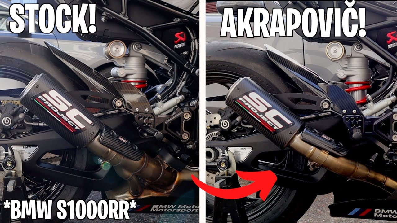 BMW STOCK HEADERS Vs AKRAPOVIČ HEADERS with SC PROJECT!! *2022 S1000rr