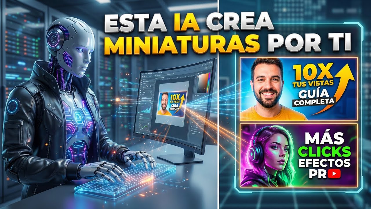 🤯 Como Hacer MINIATURAS de YouTube con IA GRATIS | CON SOLO EL TÍTULO ✅️ 