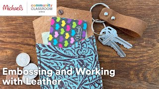 Online Class: Embossing and Working With Leather | Michaels screenshot 5