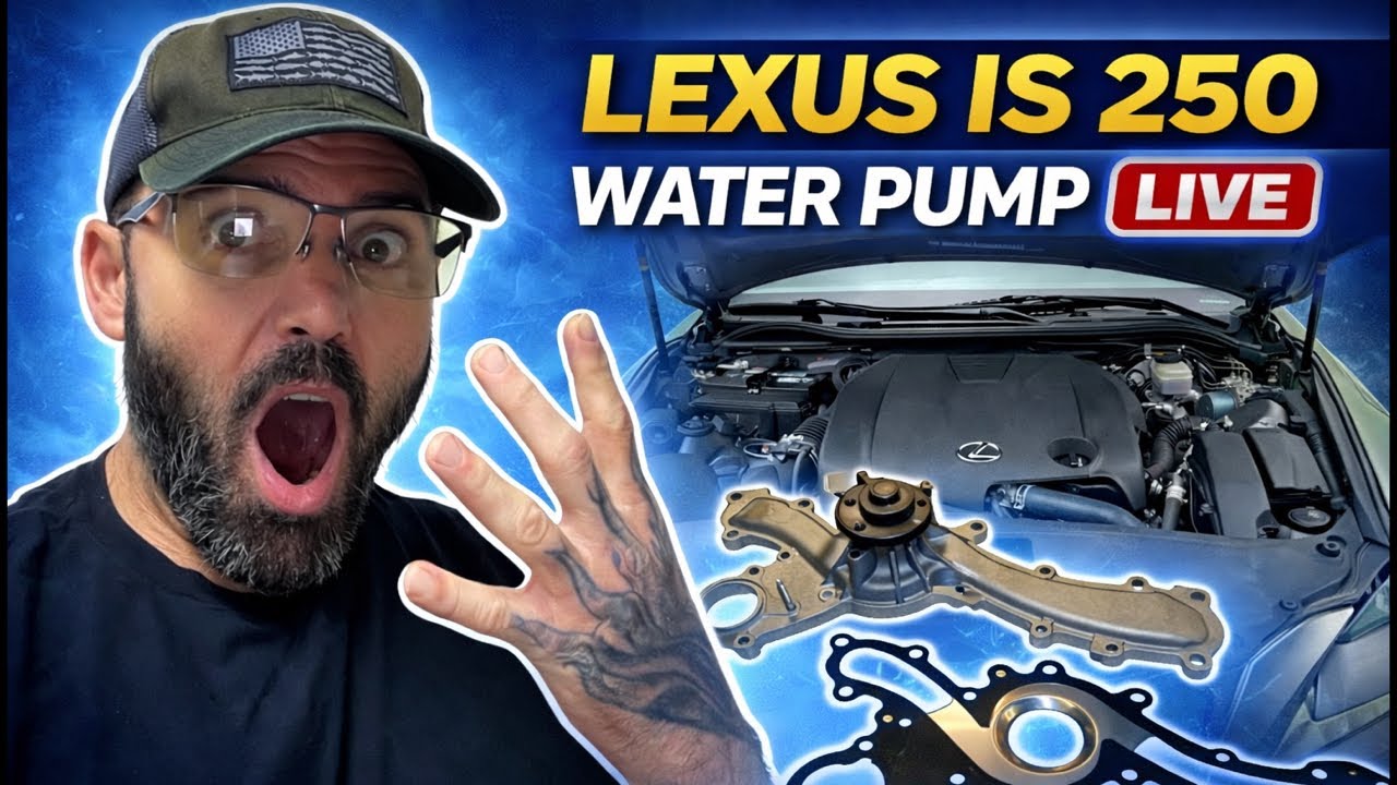 2015 Lexus IS 250 Overheating? Water Pump Diagnosis & Removal 🚨 🎥 (LIVE Part 1)