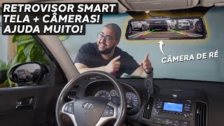 Retrovisor Smart! CÂMERA DE RÉ PARA QUALQUER CARRO! Fácil de instalar e muito útil  Azdome PG17