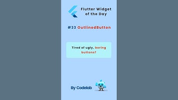 Widgets of the day #33 – OutlinedButton #flutter #programming #fluttertutorial #flutterwidgets #dart
