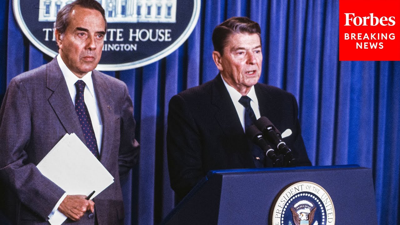 FLASHBACK: Bob Dole Joins President Reagan At White House To Support Key  INF Treaty In 1987 - YouTube