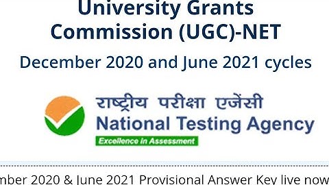 UGC NET December 2020 & June 2021 Provisional Answer Key live now